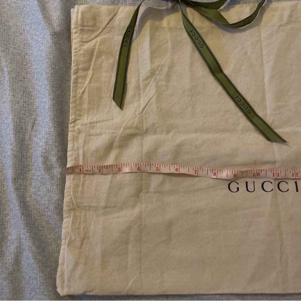 Gucci Beige Tote with Olive Ribbon - Picture 7 of 7